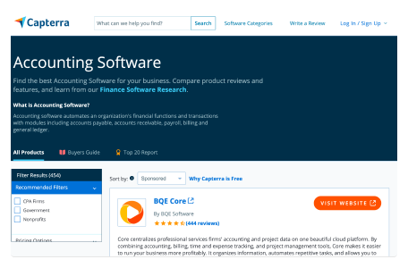 Capterra — Software Discovery Platform for Comparing Products, Ratings, and Reviews